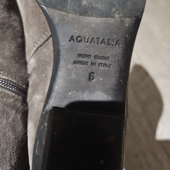 Aquatalia Taupe Suede Booties/Ankle Boots - Picture 6 of 8